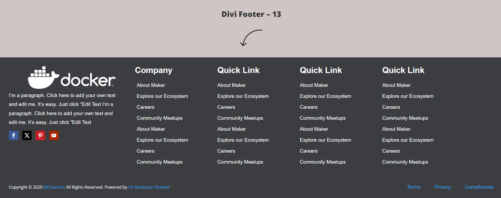 Corporate Ribbon Grid