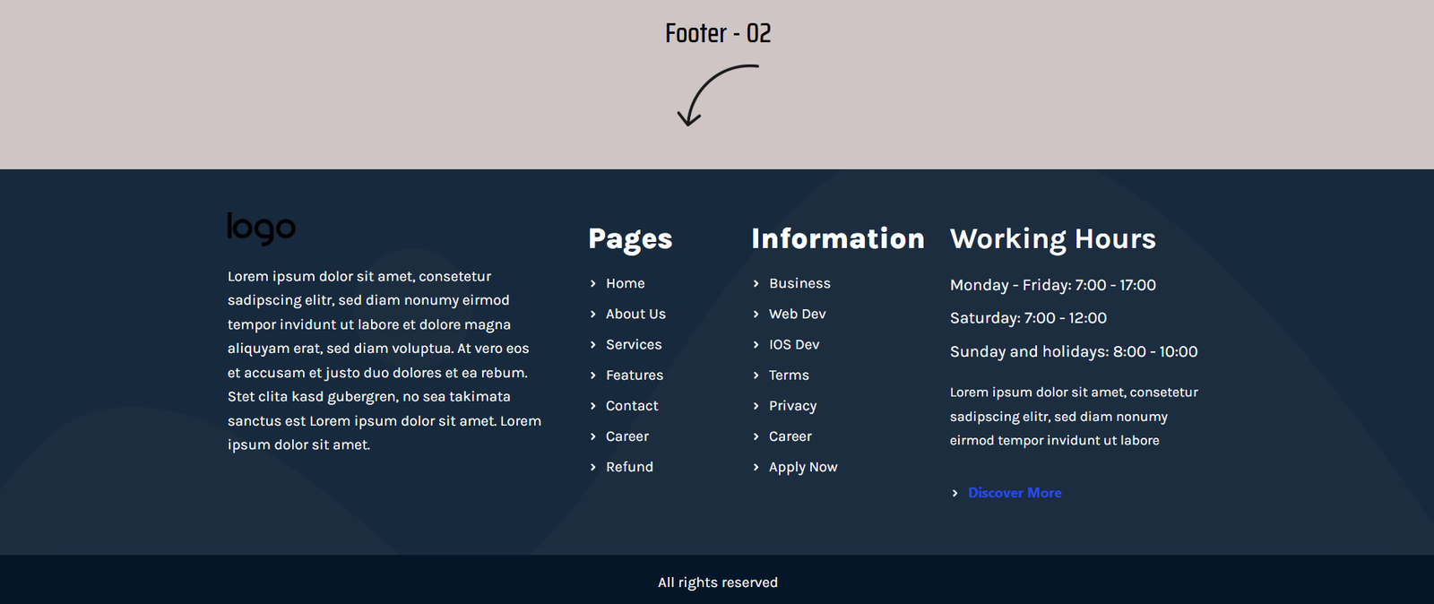 Elementor Footer 02