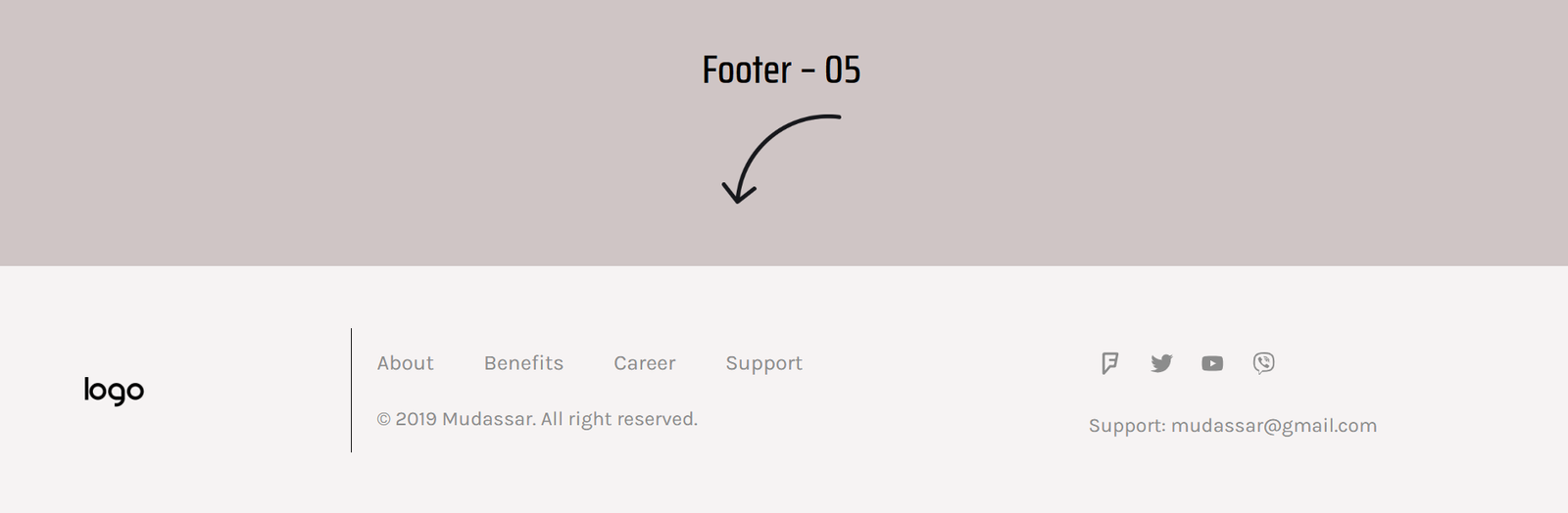 Elementor Footer 05