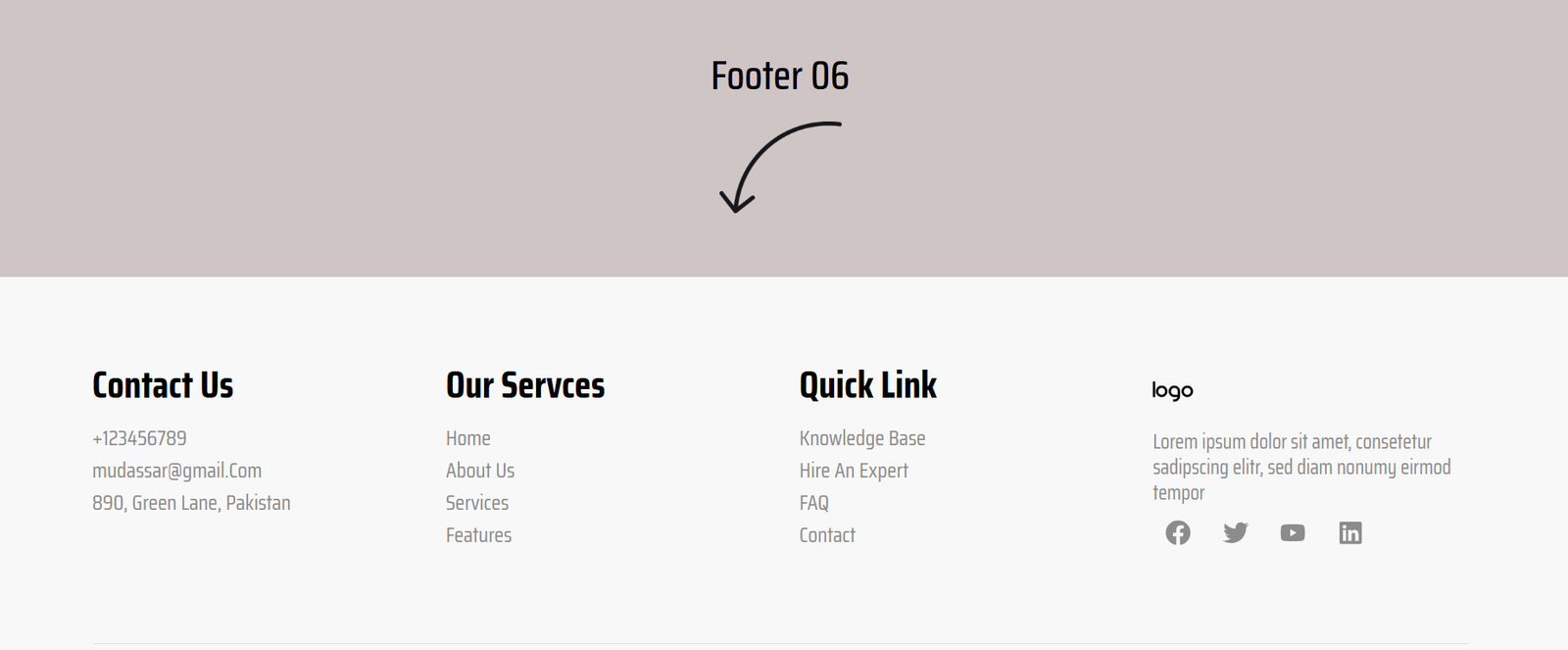 Elementor Footer 06