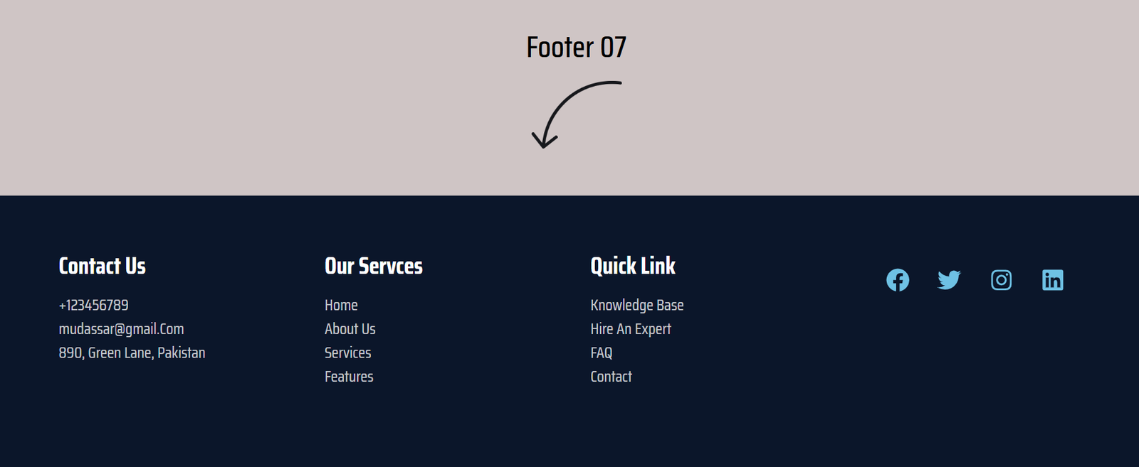 Elementor Footer 07