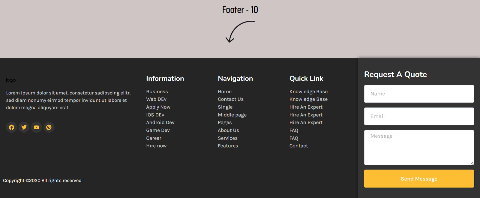 Elementor Footer 10