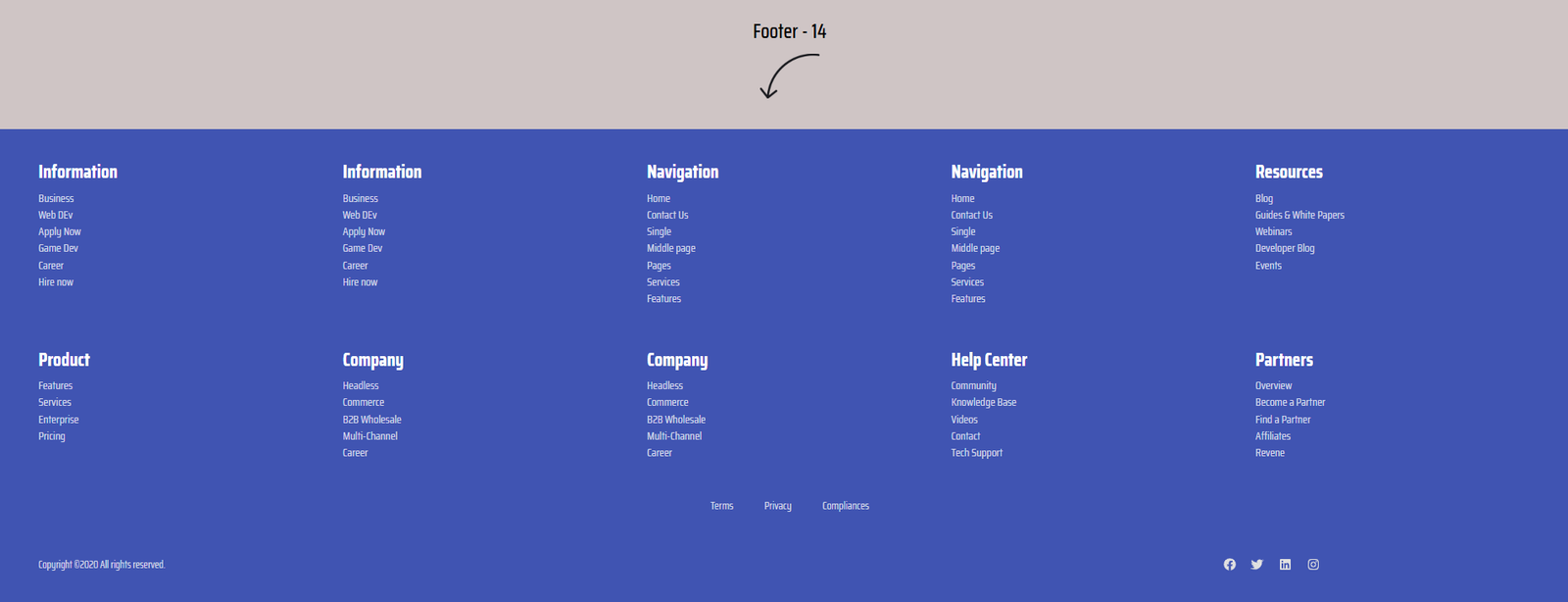 Elementor Footer 14