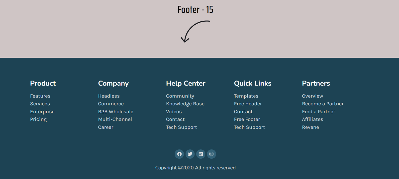 Elementor Footer 15