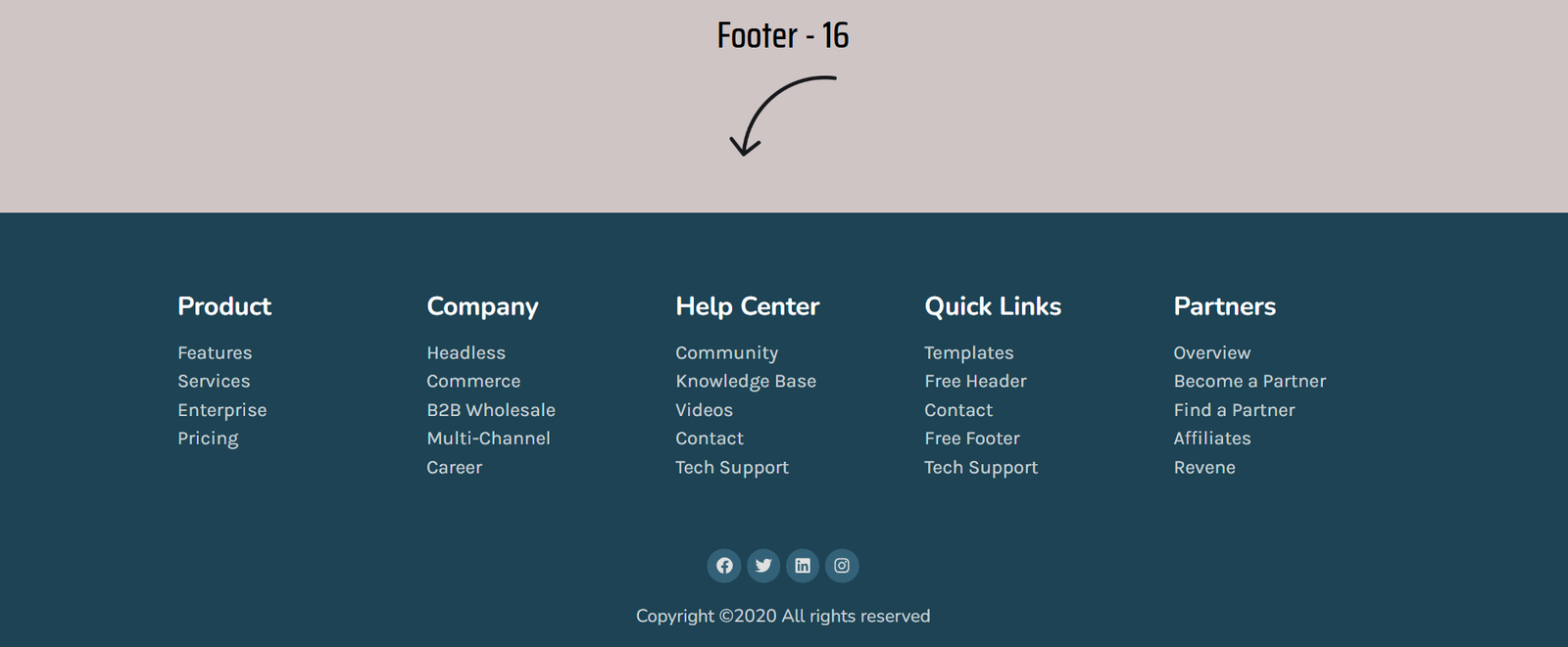 Elementor Footer 16