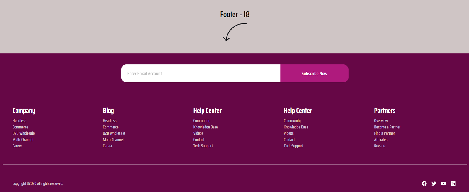 Elementor Footer 18