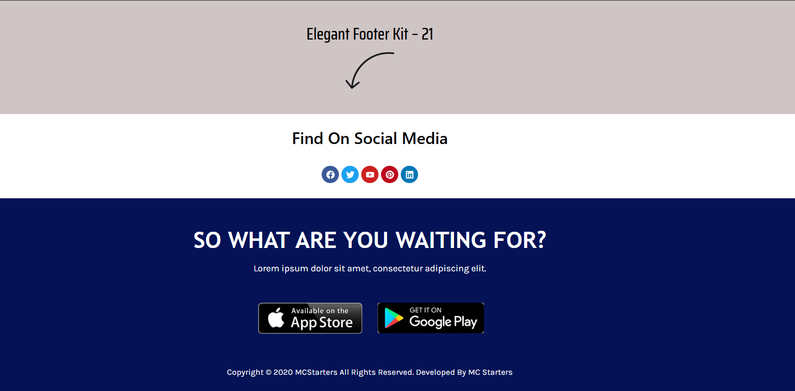Elementor Footer 21