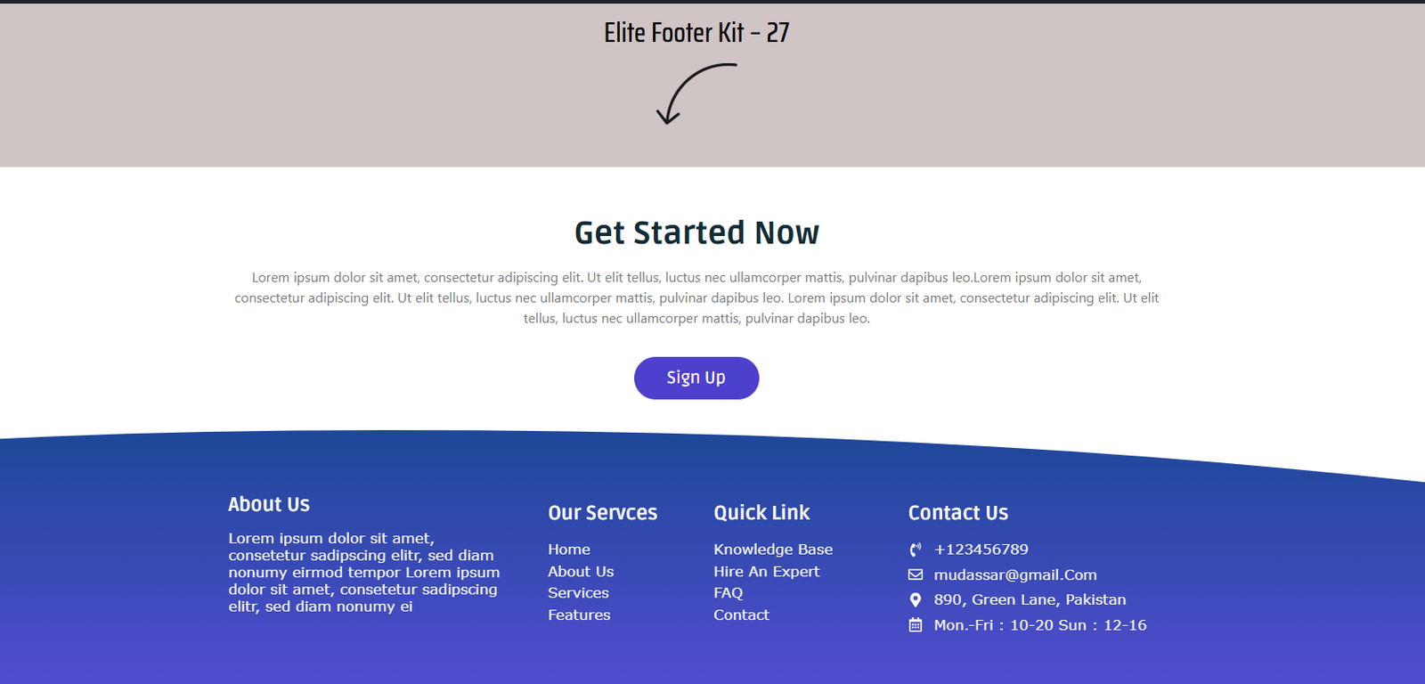 Elementor Footer 27