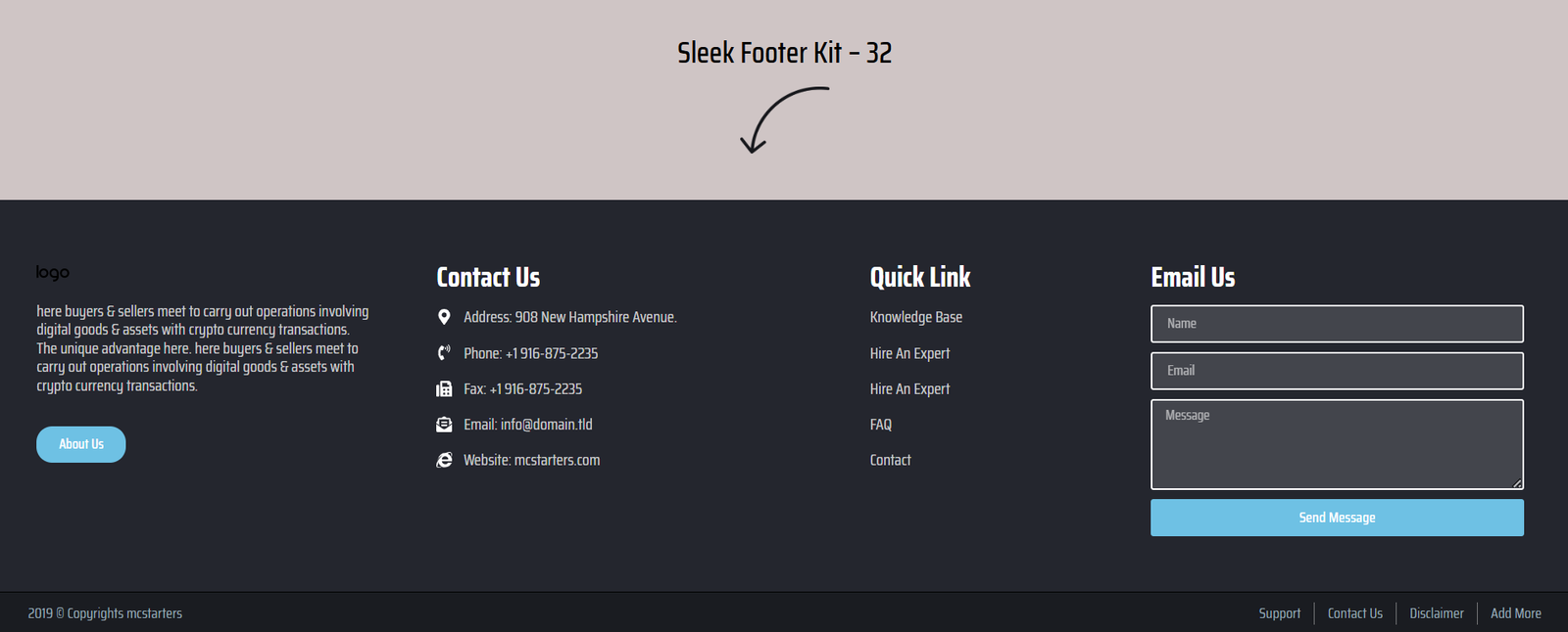 Elementor Footer 32