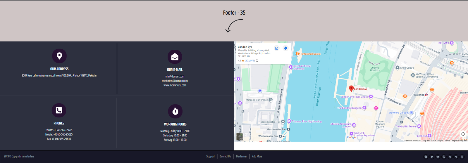 Elementor Footer 35