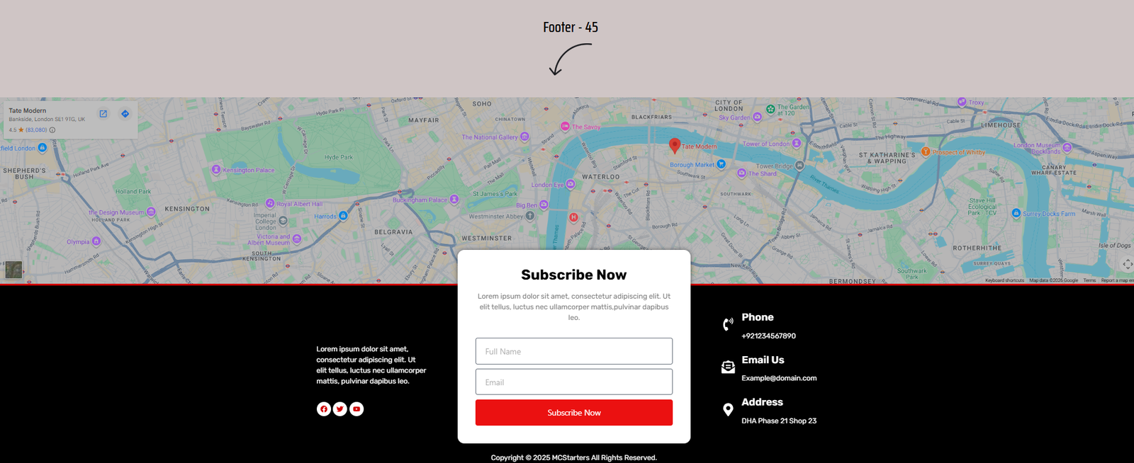 Elementor Footer 45