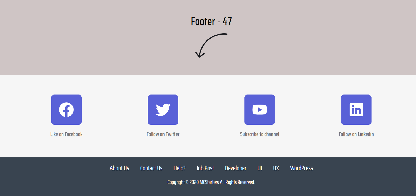 Elementor Footer 47