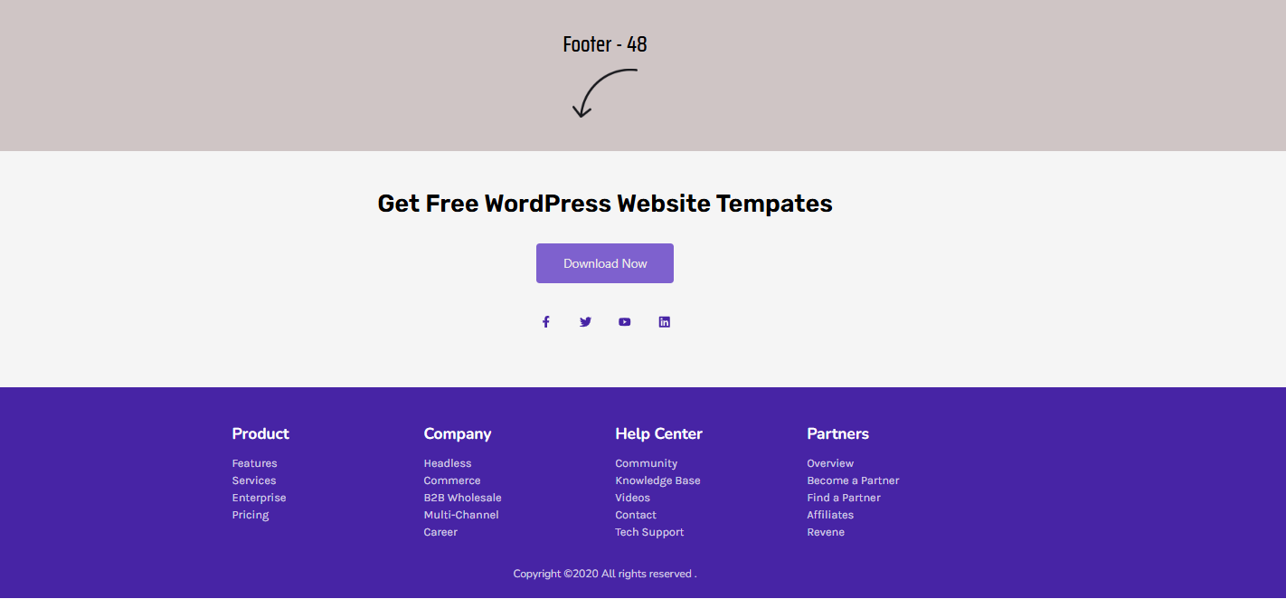 Elementor Footer 48