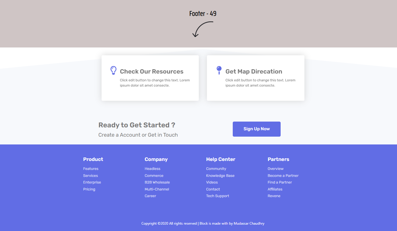 Elementor Footer 49