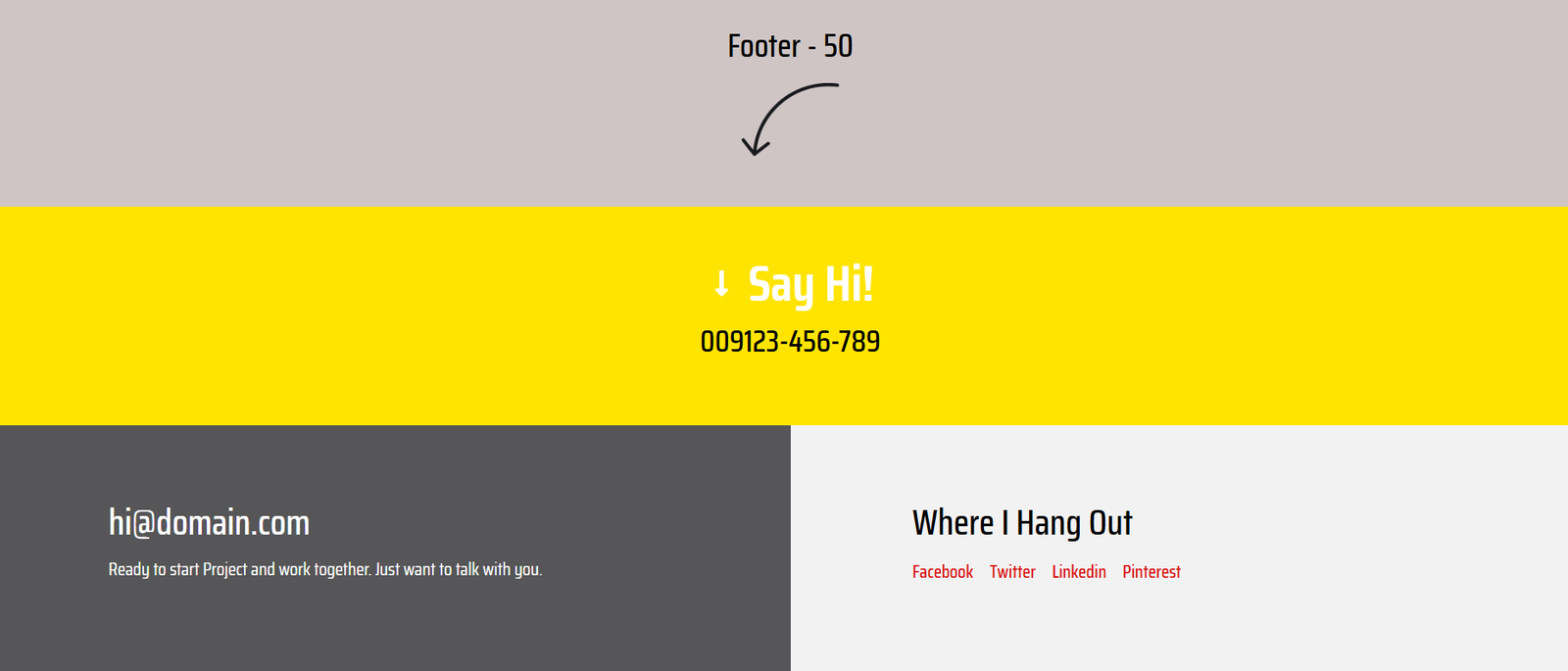 Elementor Footer 50