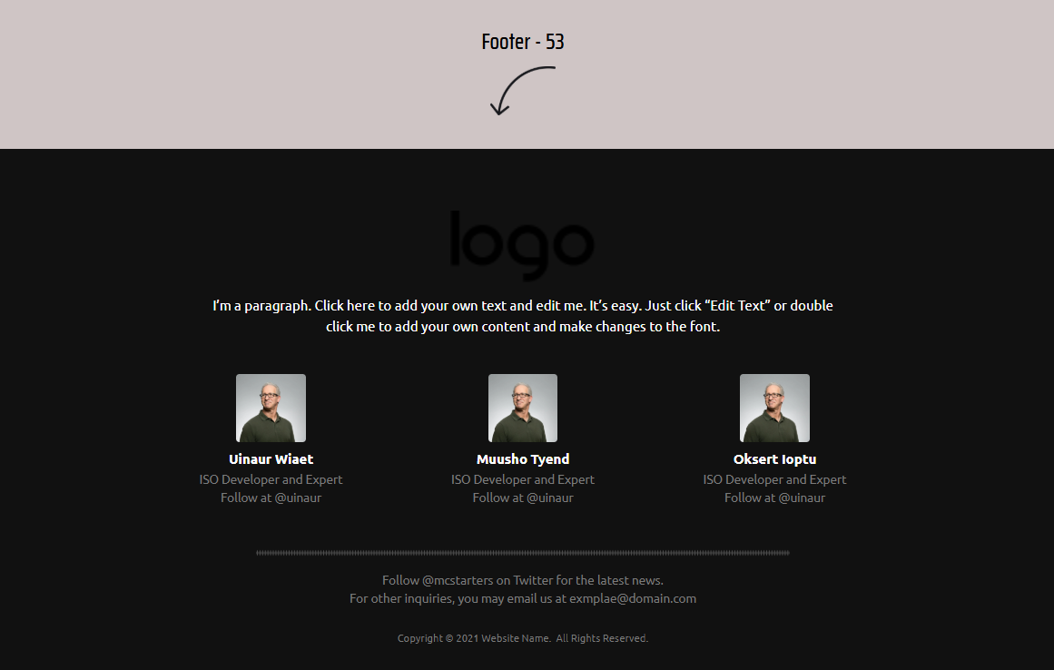 Elementor Footer 53