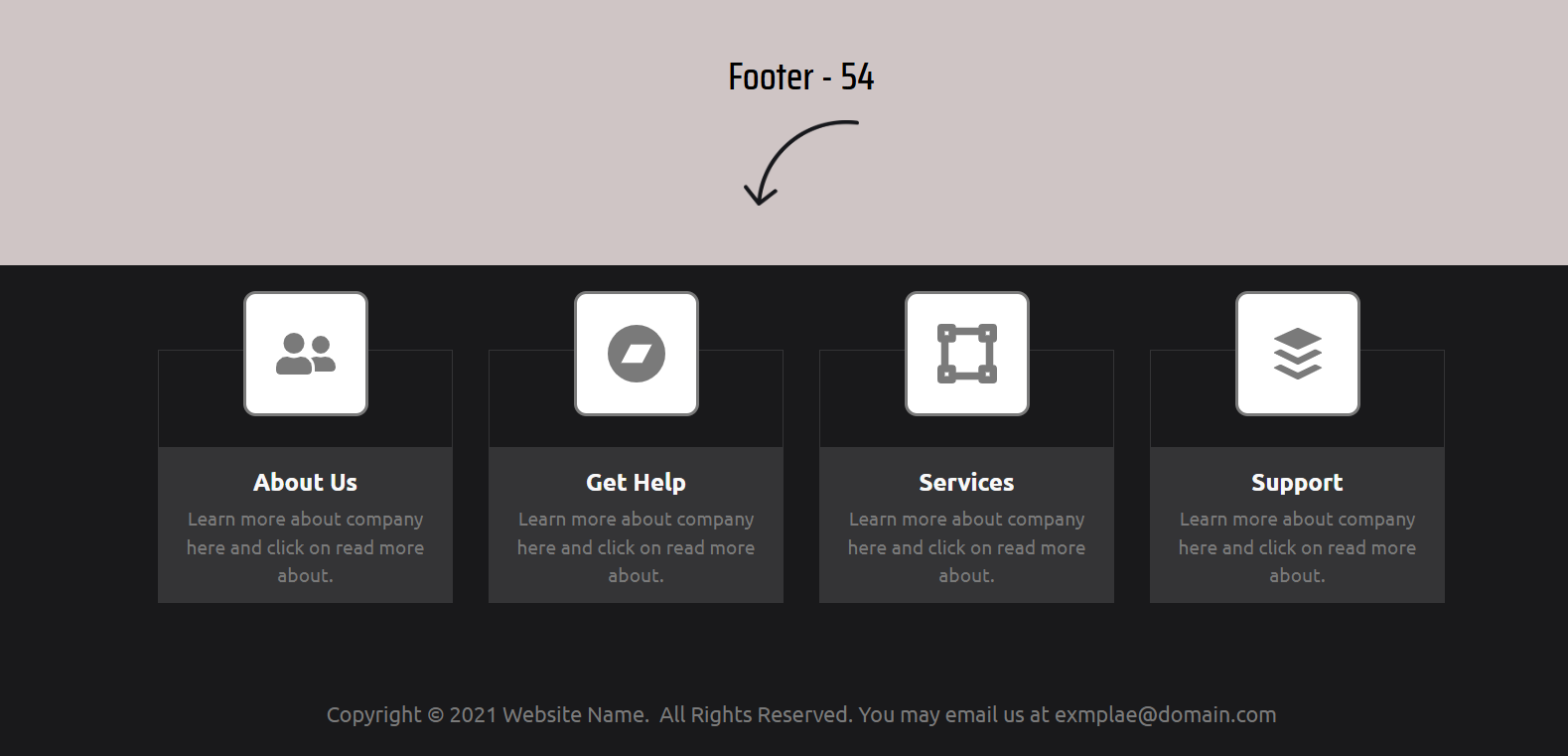 Elementor Footer 54
