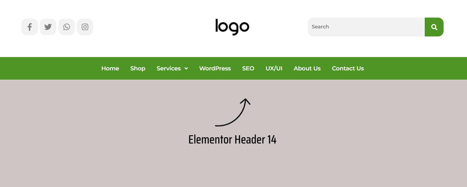 55 Best Elementor Header Templates to Create a Stunning Website Header 14 Elementor Header 14