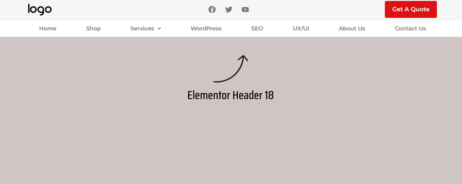 55 Best Elementor Header Templates to Create a Stunning Website Header 18 Elementor Header 18