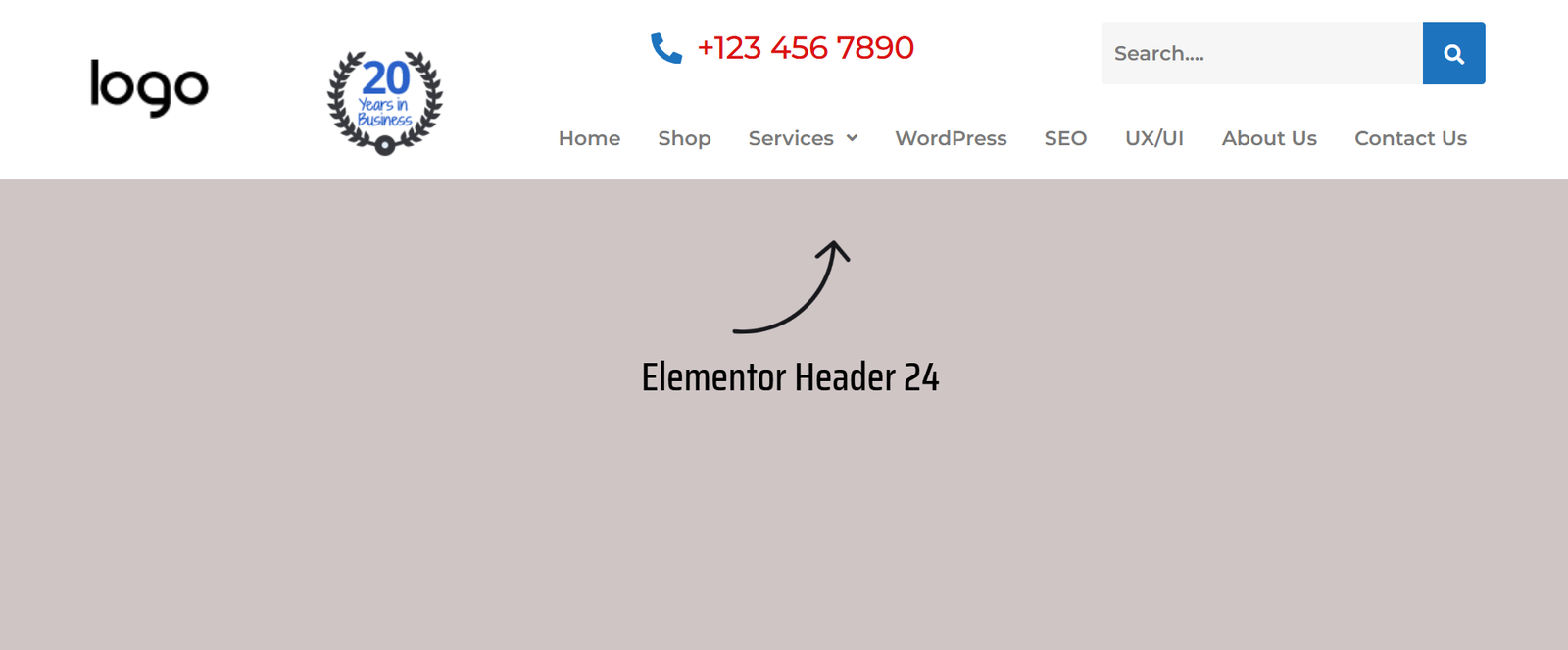55 Best Elementor Header Templates to Create a Stunning Website Header 24 Elementor Header 24