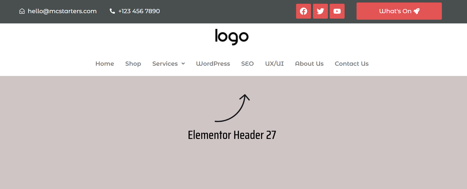 55 Best Elementor Header Templates to Create a Stunning Website Header 27 Elementor Header 27