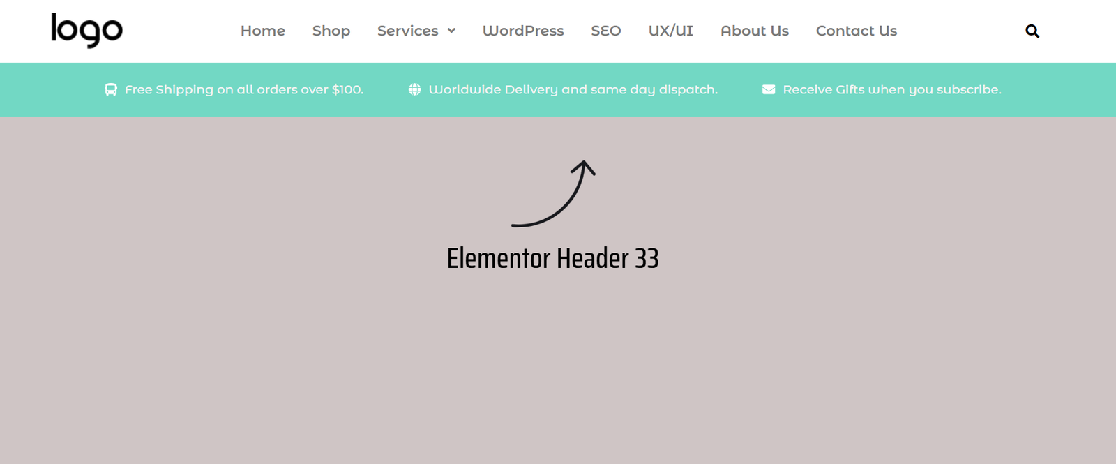 55 Best Elementor Header Templates to Create a Stunning Website Header 33 Elementor Header 33