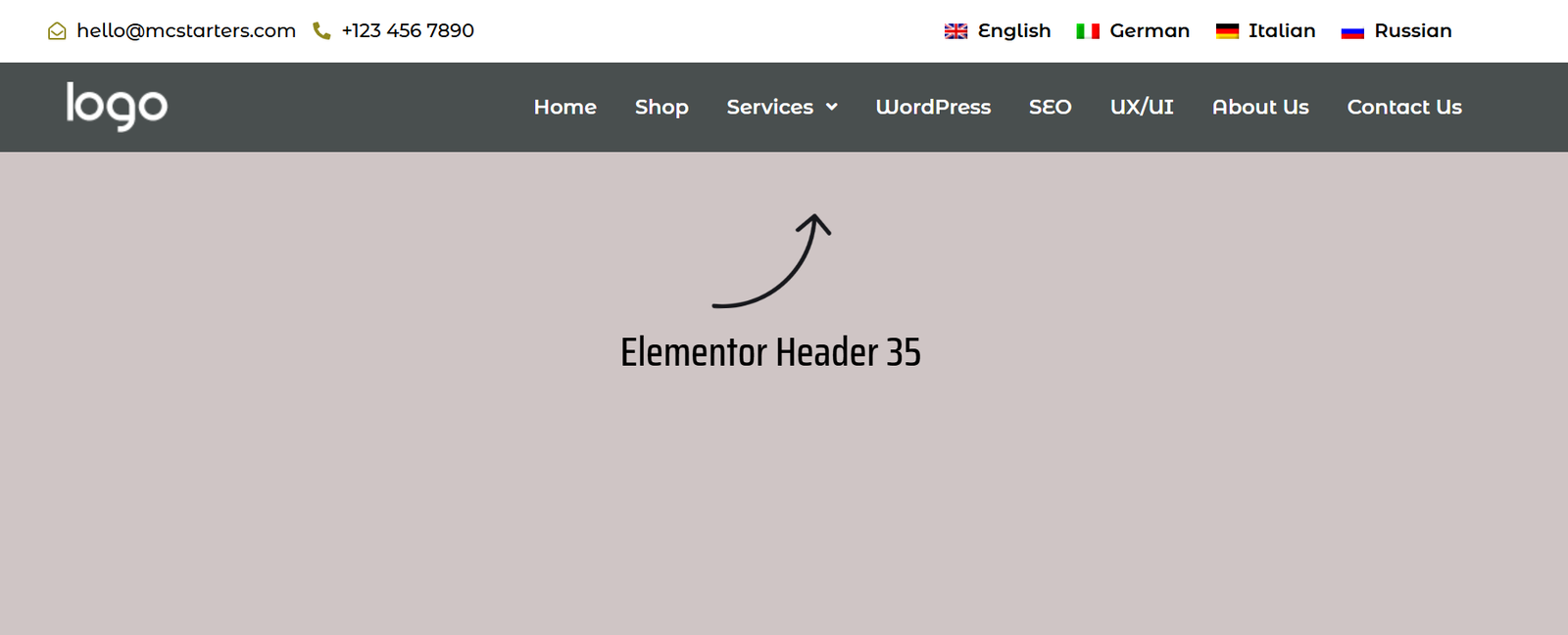 55 Best Elementor Header Templates to Create a Stunning Website Header 35 Elementor Header 35