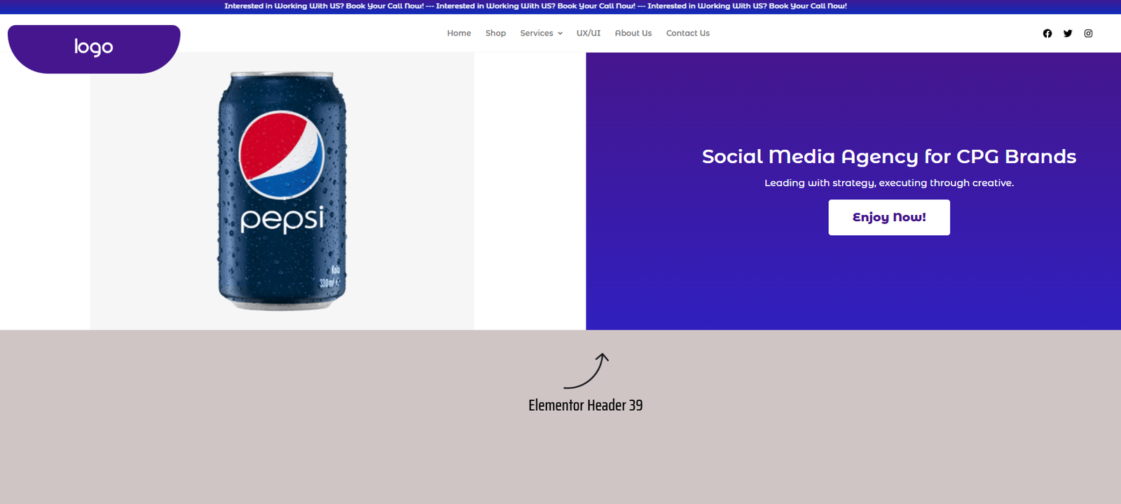 55 Best Elementor Header Templates to Create a Stunning Website Header 39 Elementor Header 39