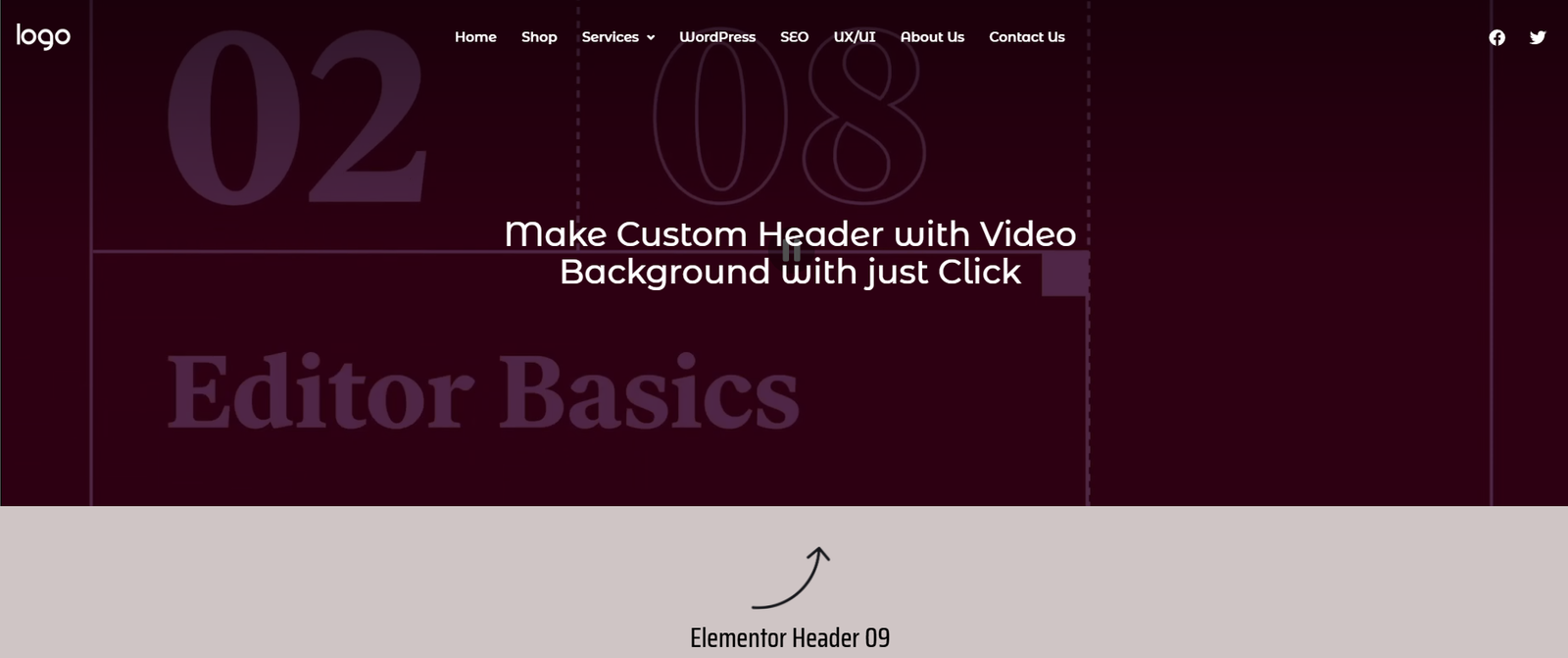 55 Best Elementor Header Templates to Create a Stunning Website Header 9 Elementor Header 9